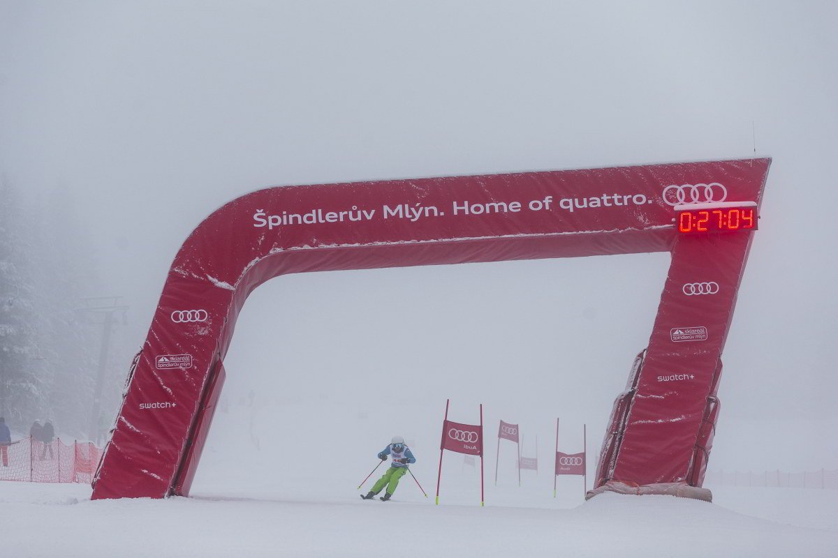 Špindlerův Mlýn - časomíra pro sjezdové lyžování - SKI-150D - Realizace časomír TRV elektronik